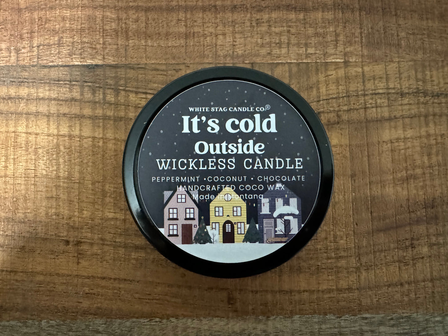 Seasonal Wickless Candle-It's Cold Outside