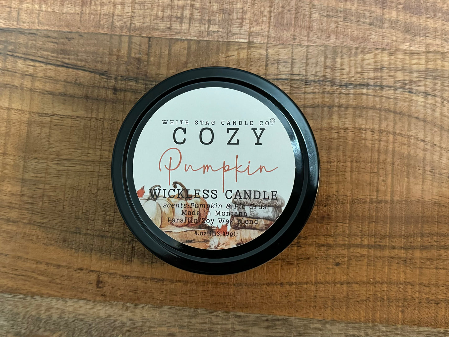 Seasonal Cozy Pumpkin-Wickless Candle