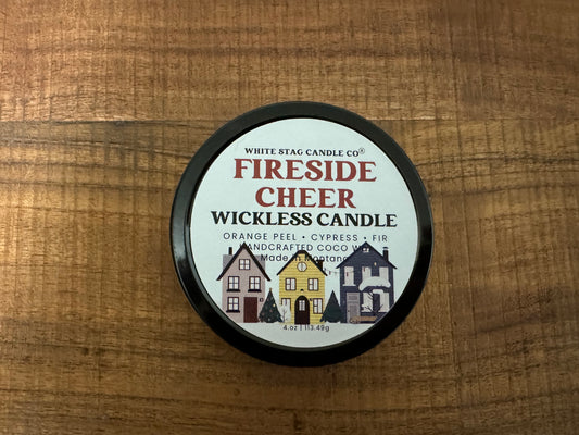 Seasonal Fireside Cheer-Wickless Candle