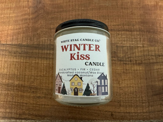 Seasonal Winters Kiss-Cotton Wick Candle