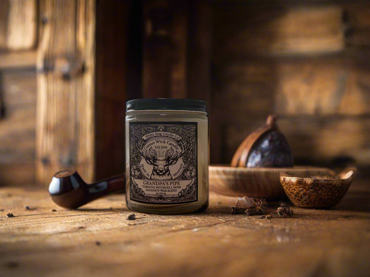 Grandpa's Pipe -cotton wick candle