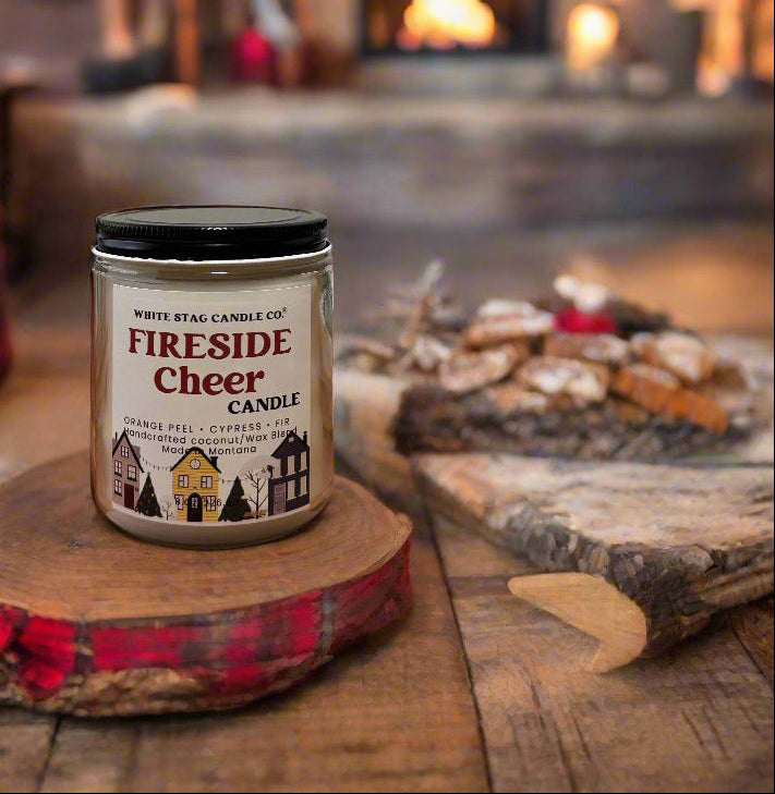 Seasonal Fireside Cheer-Cotton Wick Candle