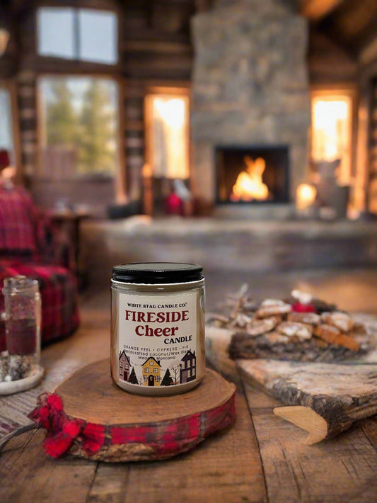 Seasonal Fireside Cheer-Cotton Wick Candle