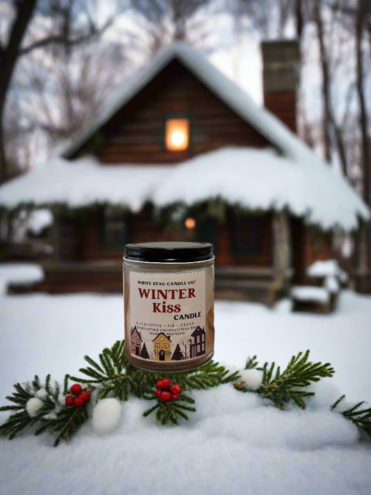 Seasonal Winters Kiss-Cotton Wick Candle