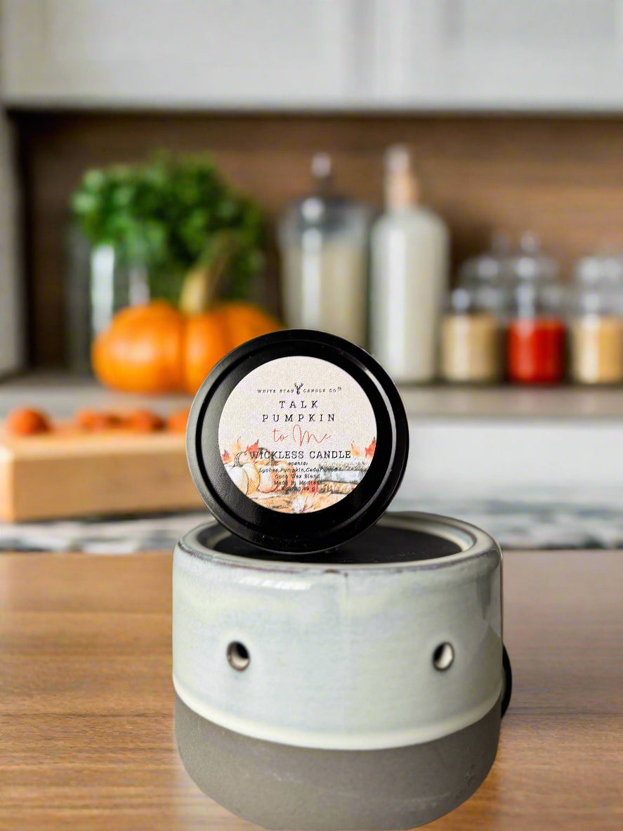 Seasonal Wickless Candle-Talk Pumpkin to Me