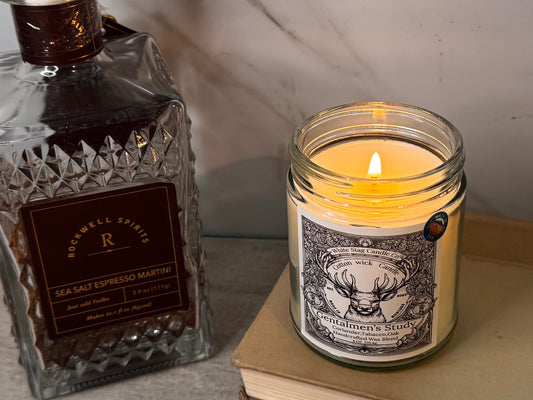 Gentleman's Study-cotton wick candle