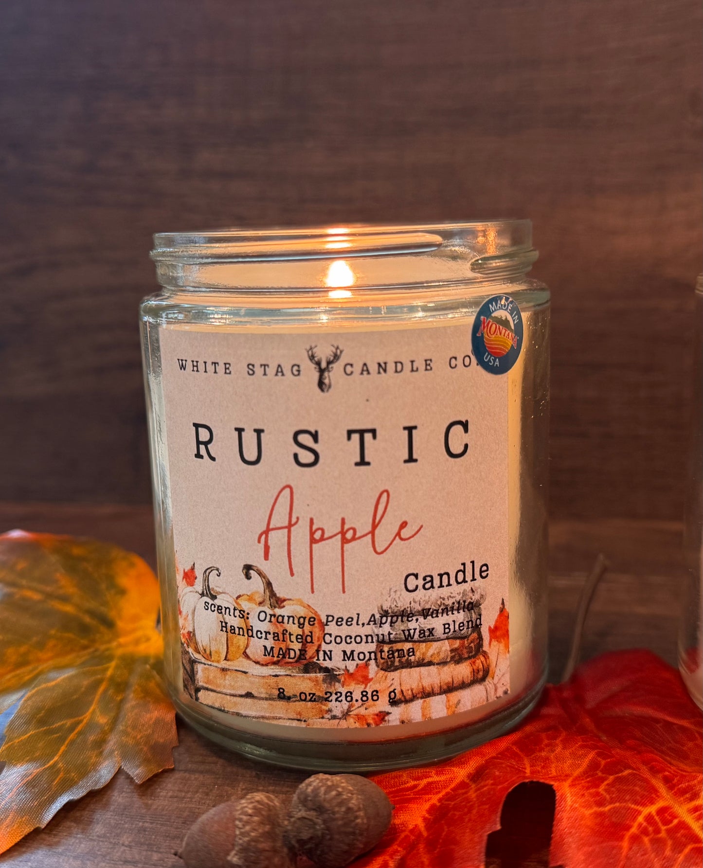 Seasonal Candle-Rustic Apple-Cotton wick -Candle