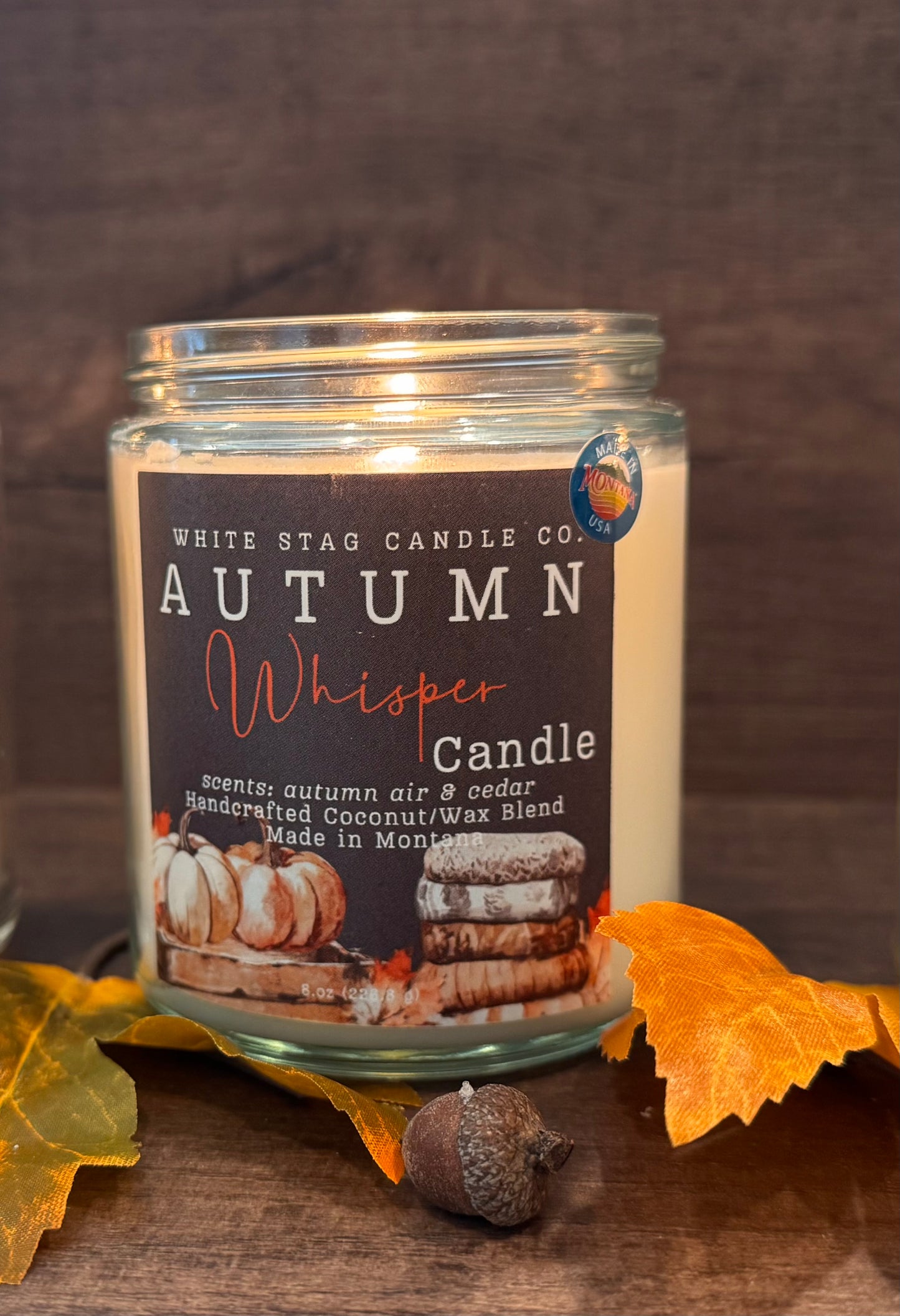 Seasonal Candle-Autumn Whisper-Cotton wick Candle