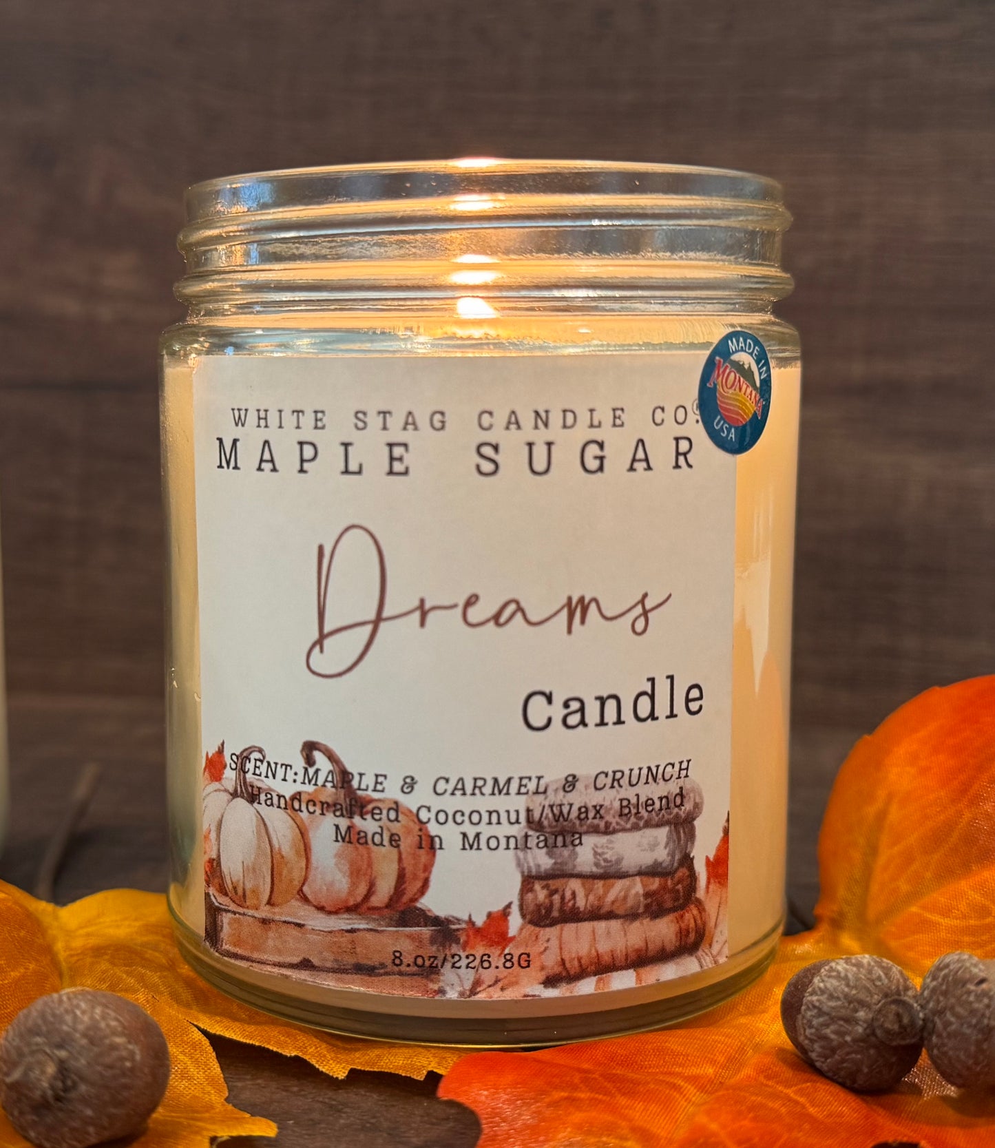 Seasonal Candle-Maple Sugar Dreams-Cotton Wick Candle