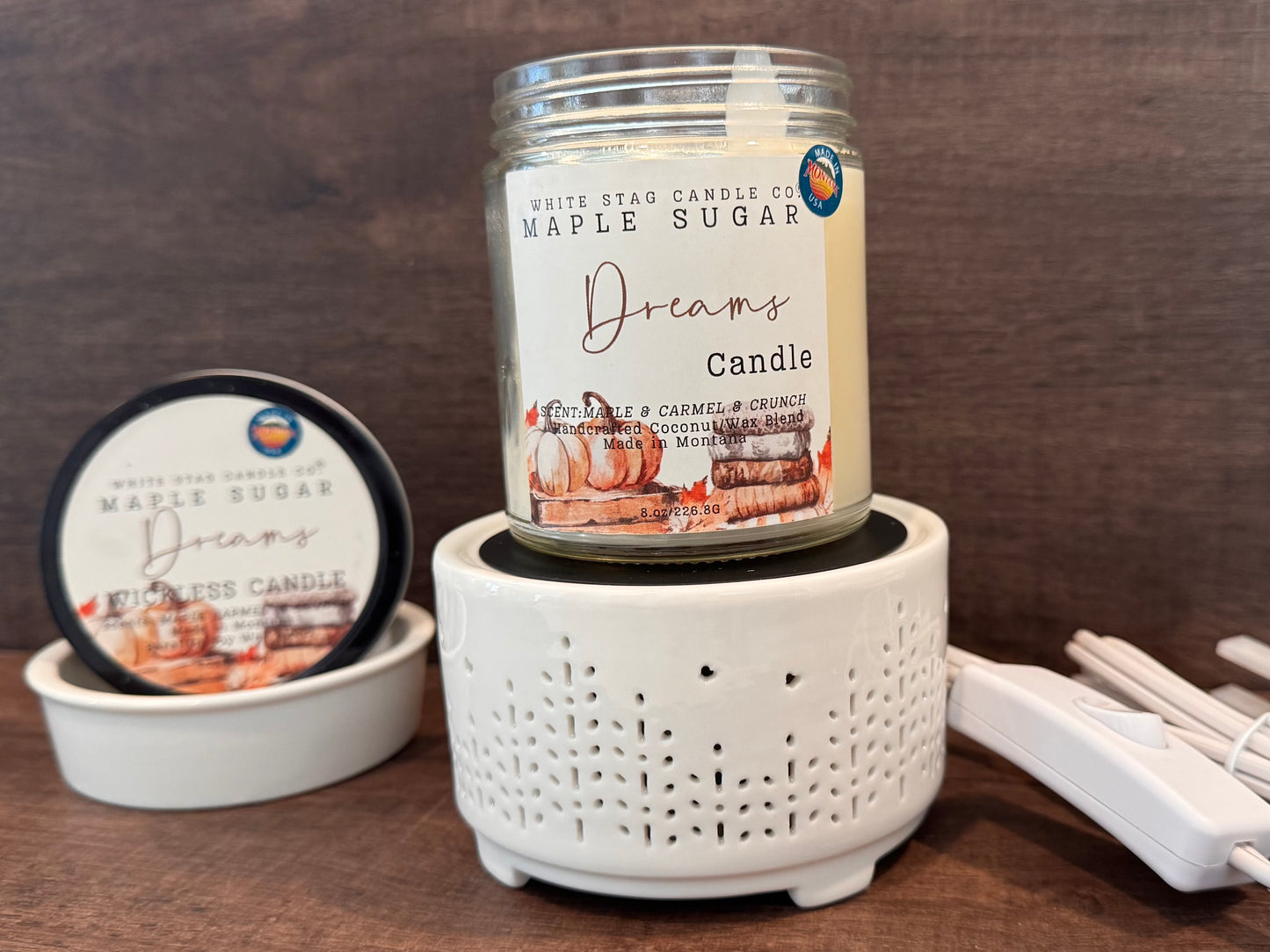 CANDLE WARMER-WHITE
