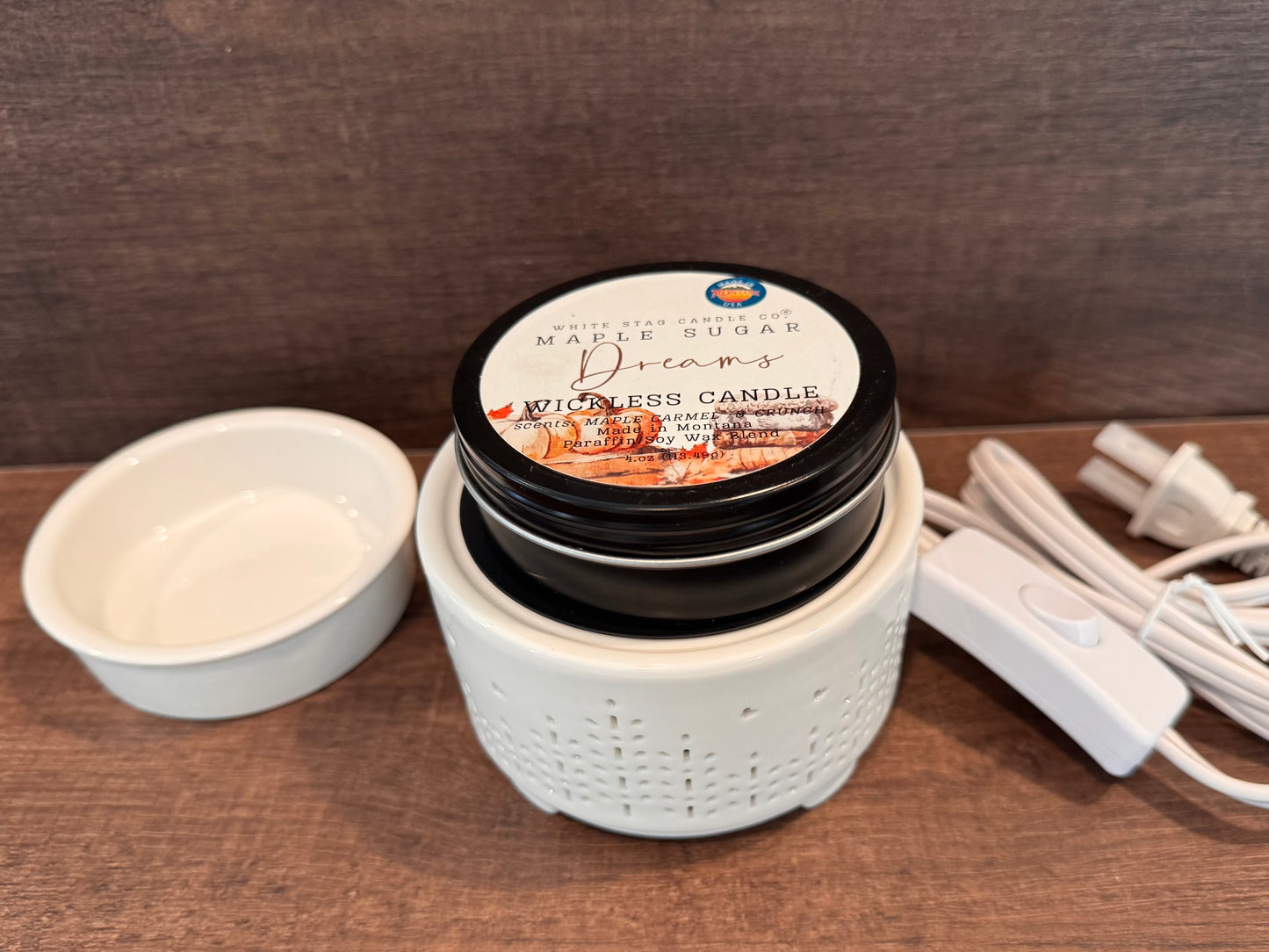 CANDLE WARMER-WHITE
