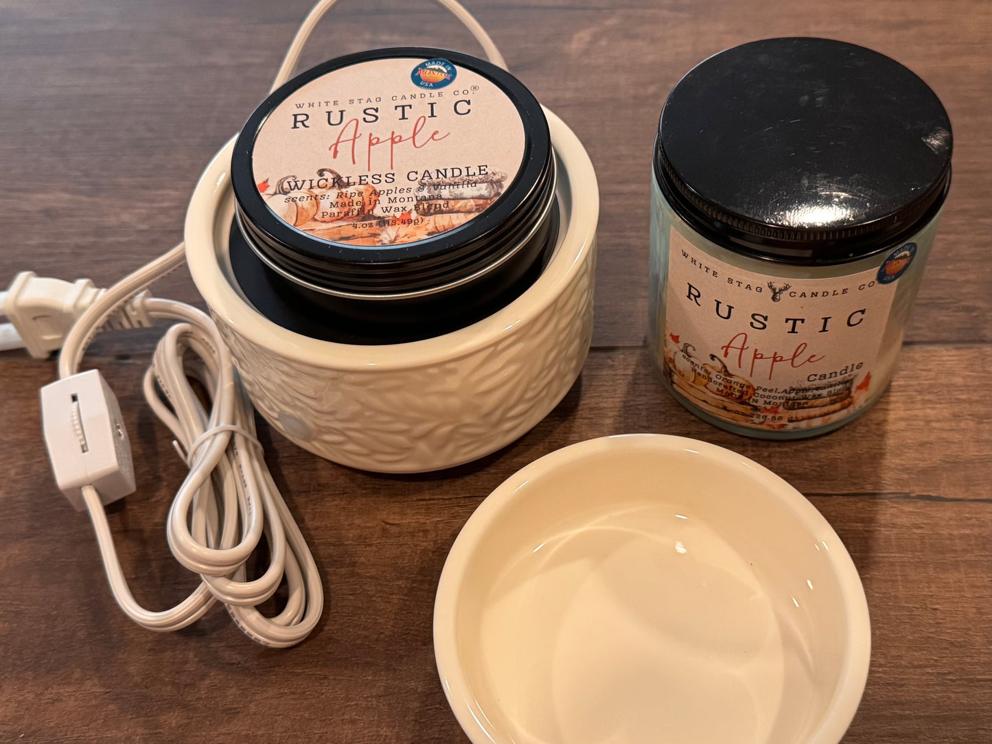 Candle Warmer-2 in one White