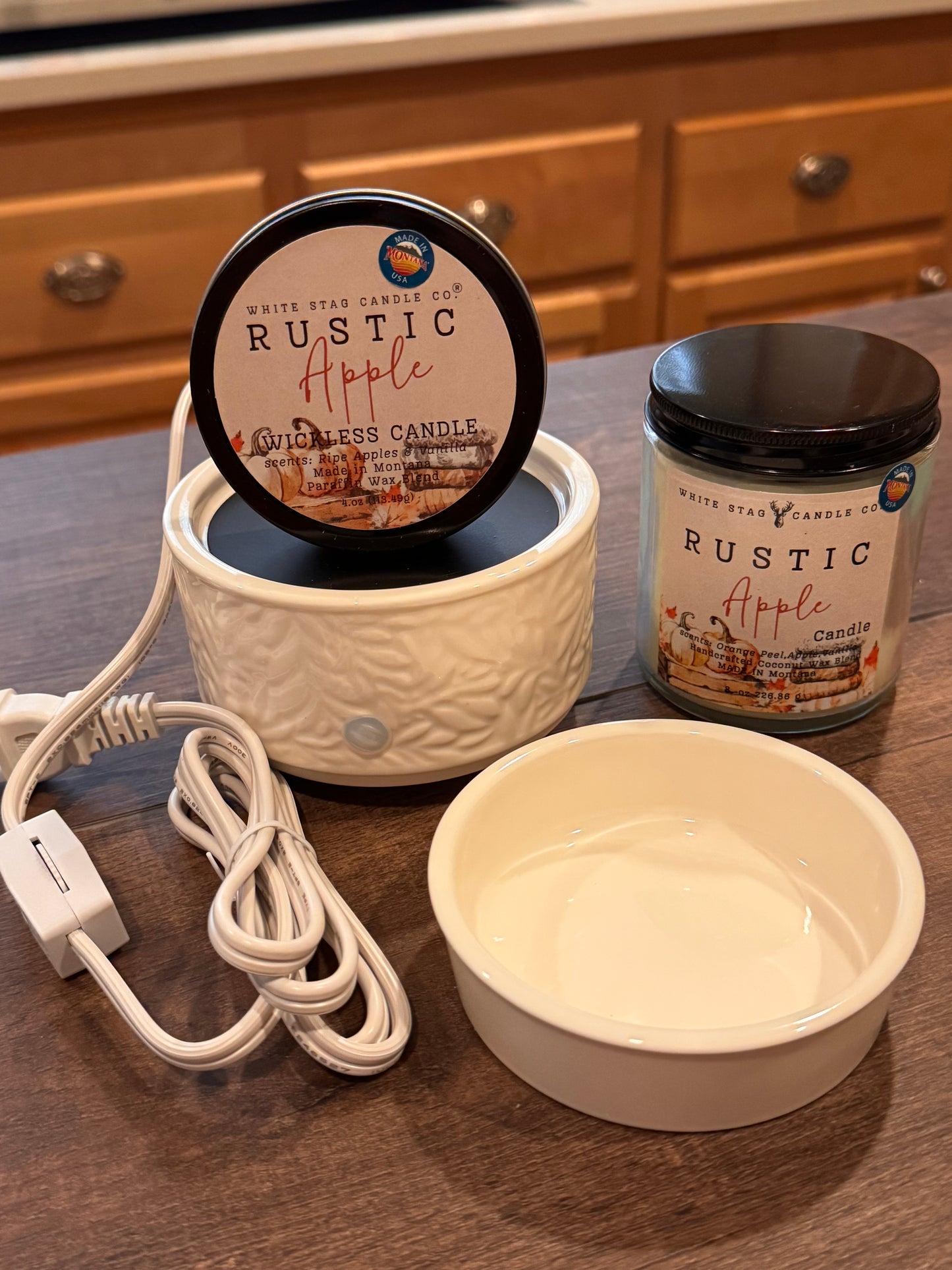 Candle Warmer-2 in one White